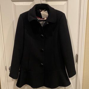 Kate Spade black button down coat